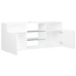 vidaXL TV-taso LED-valoilla valkoinen 120x30x50 cm hinta ja tiedot | TV-tasot | hobbyhall.fi