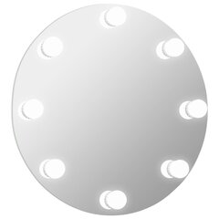 vidaXL Seinäpeili LED-valoilla pyöreä lasi hinta ja tiedot | Peilit | hobbyhall.fi