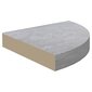 vidaXL Seinäkulmahyllyt 2 kpl betoninharmaa 35x35x3,8 cm MDF hinta ja tiedot | Hyllyt | hobbyhall.fi