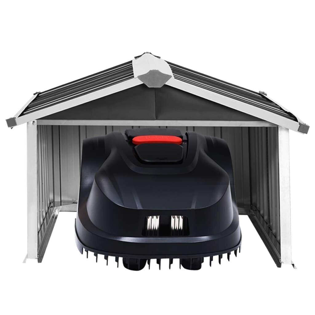 vidaXL Robottiruohonleikkurin vaja 92x97x63cm galvanoitu teräs antras. hinta ja tiedot | Puutarhatyökalujen tarvikkeet | hobbyhall.fi