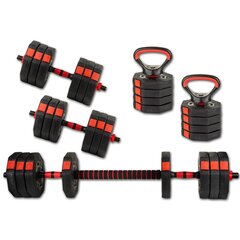 Yhdistelmäpainot, Eb Fit, 4in1, 20 kg hinta ja tiedot | Käsipainot, kahvakuulat ja voimaharjoittelu | hobbyhall.fi