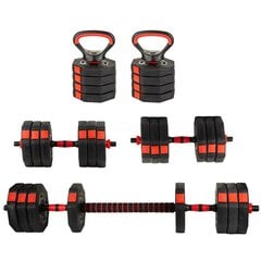 Yhdistelmäpainot, Eb Fit, 4in1, 20 kg hinta ja tiedot | Käsipainot, kahvakuulat ja voimaharjoittelu | hobbyhall.fi