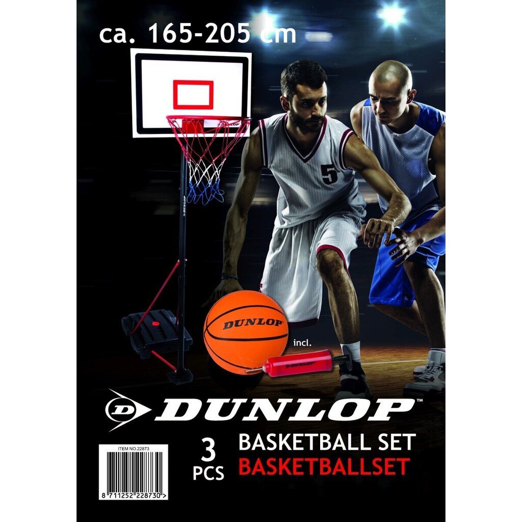 Säädettävä koripallosarja, Dunlop, 3in1 hinta ja tiedot | Koripallotelineet | hobbyhall.fi