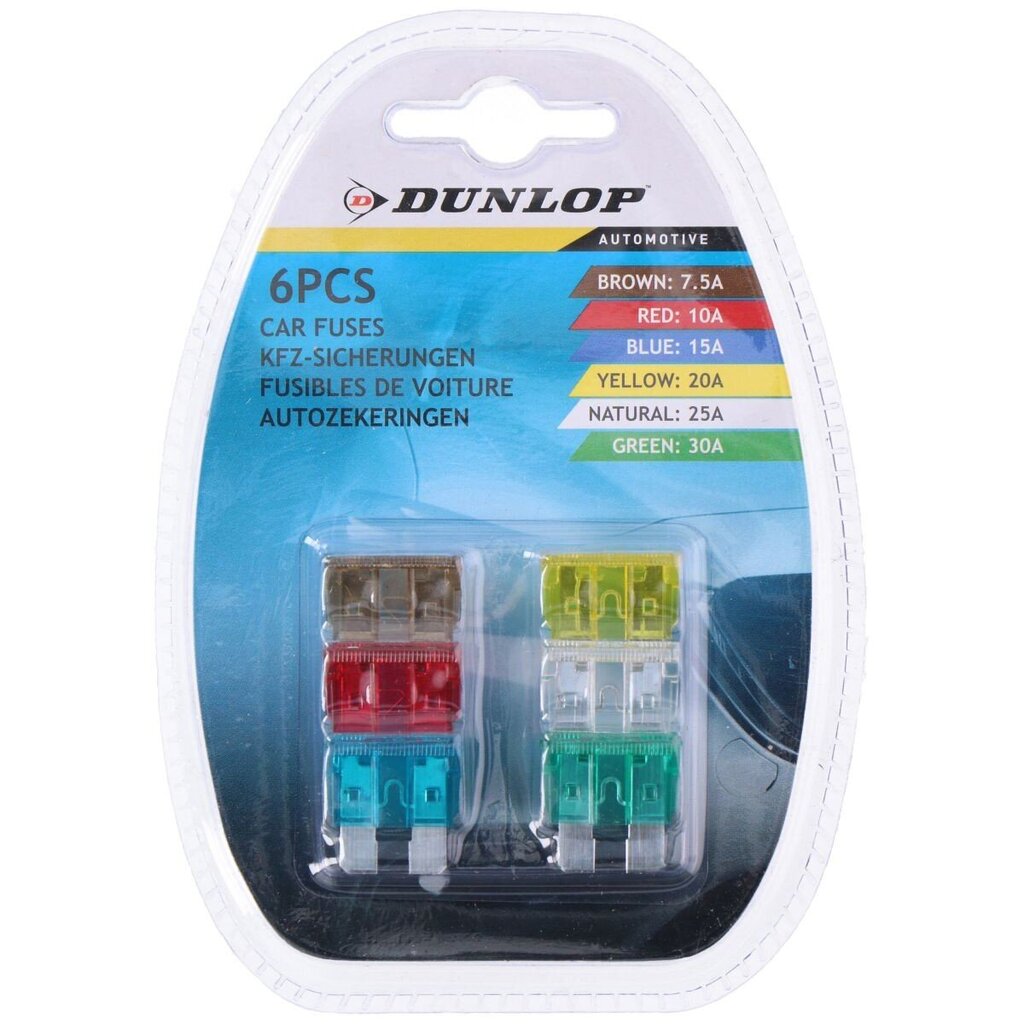 Dunlop auton sulakesarja 6kpl hinta ja tiedot | Lisätarvikkeet autoiluun | hobbyhall.fi