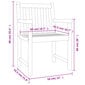 vidaXL Puutarhatuolit 8 kpl 56x55,5x90 cm täysi akasiapuu hinta ja tiedot | Puutarhatuolit | hobbyhall.fi