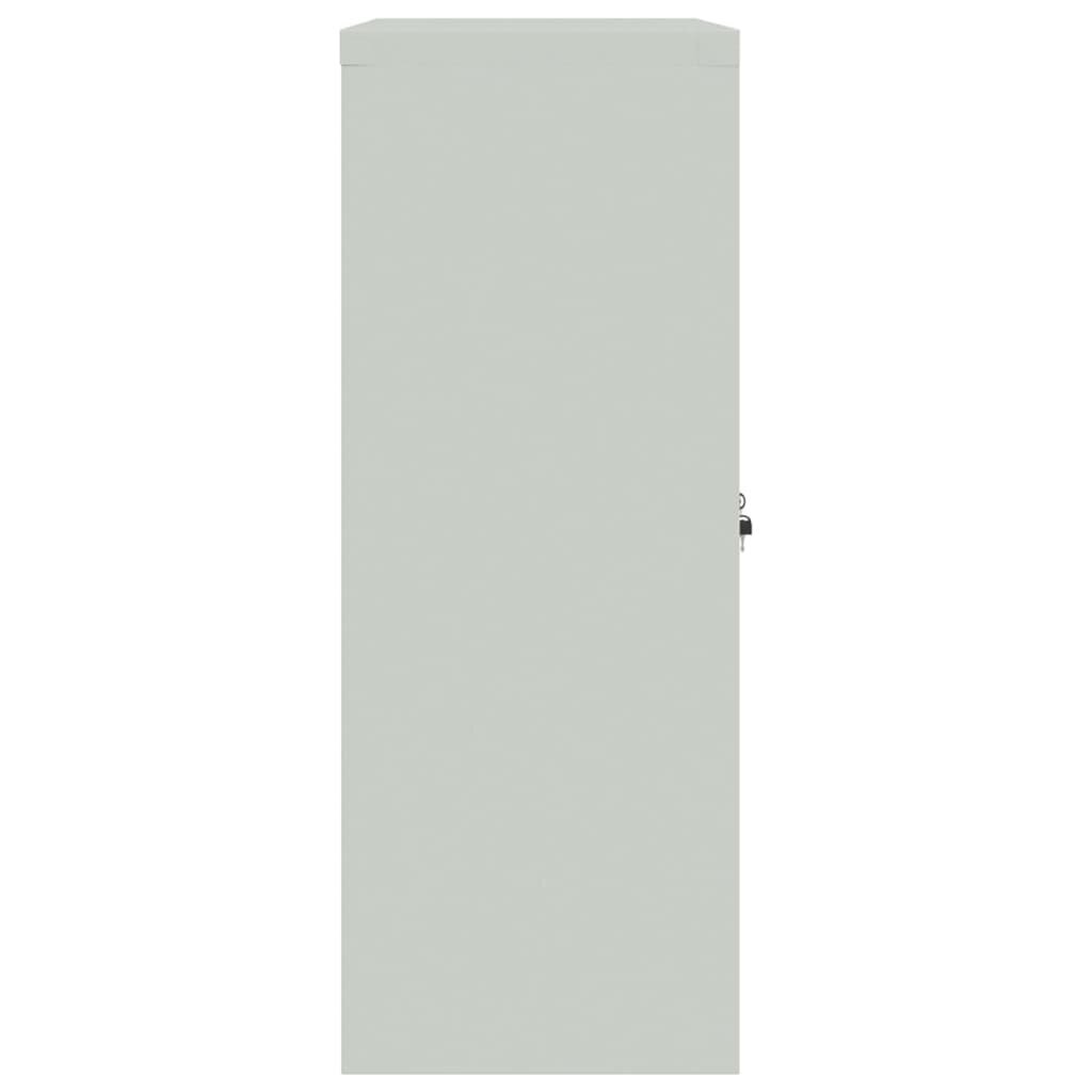 vidaXL Arkistokaappi vaaleanharmaa 90x40x105 cm teräs hinta ja tiedot | Kaapit | hobbyhall.fi