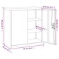 vidaXL Arkistokaappi valkoinen 90x40x90 cm teräs hinta ja tiedot | Lipastot | hobbyhall.fi