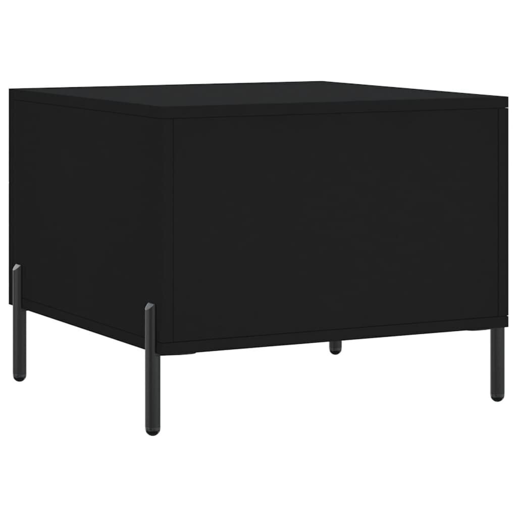 vidaXL Sohvapöydät 2 kpl musta 50x50x40 cm tekninen puu hinta ja tiedot | Sohvapöydät | hobbyhall.fi