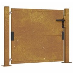 vidaXL Puutarhaportti 105x80 cm corten teräs hinta ja tiedot | Aidat ja tarvikkeet | hobbyhall.fi