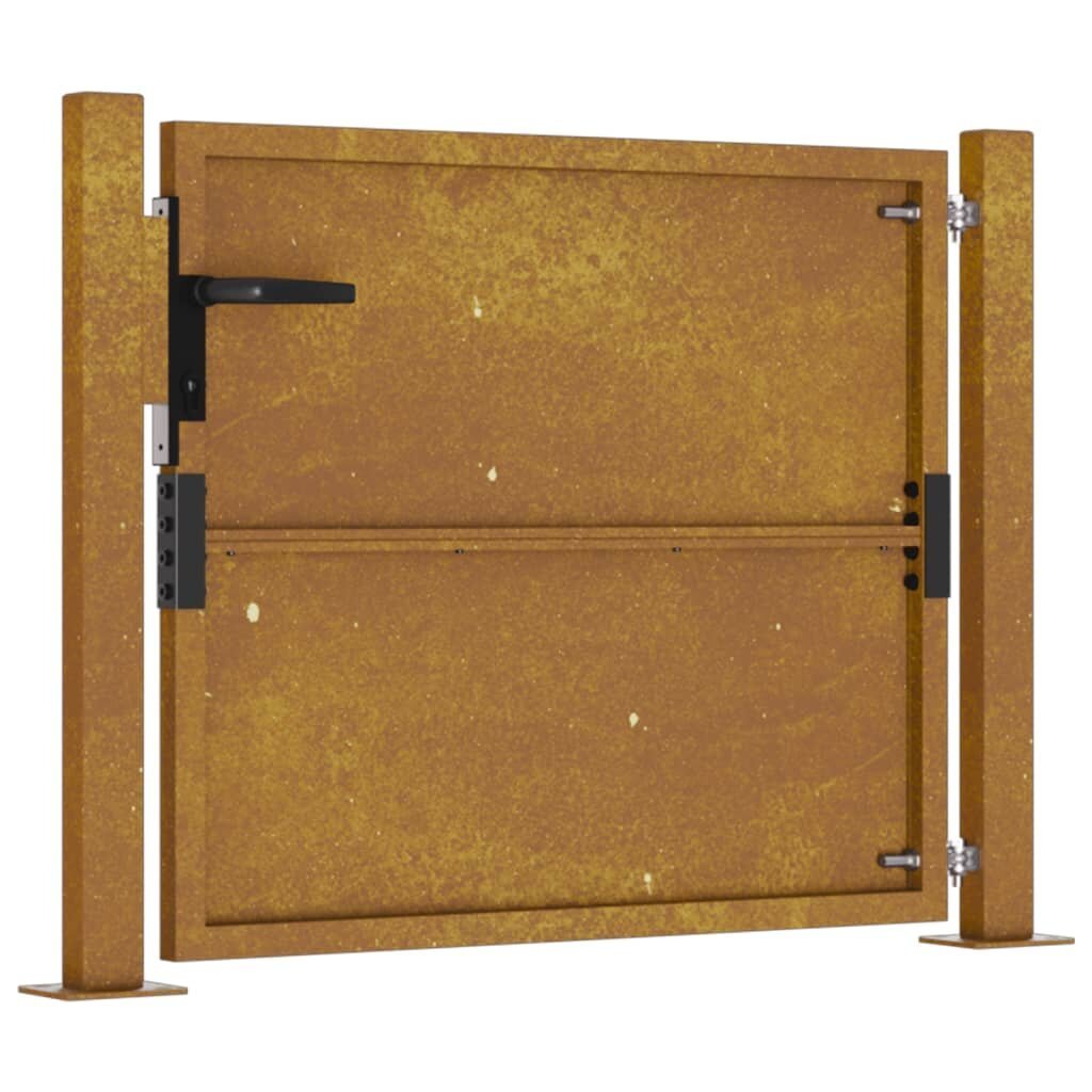 vidaXL Puutarhaportti 105x80 cm corten teräs hinta ja tiedot | Aidat ja tarvikkeet | hobbyhall.fi