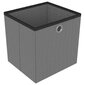 vidaXL 15 kuution esittelyhylly + laatikot musta 103x30x175,5cm kangas hinta ja tiedot | Varastohyllyt | hobbyhall.fi
