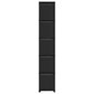 vidaXL 15 kuution esittelyhylly + laatikot musta 103x30x175,5cm kangas hinta ja tiedot | Varastohyllyt | hobbyhall.fi