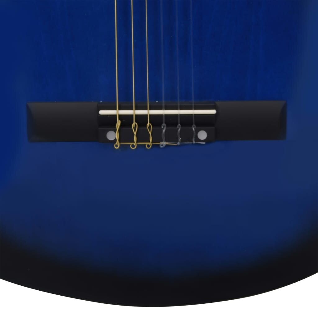 vidaXL Klassinen kitara aloittelijan sarja laukulla sininen 3/4 36" hinta ja tiedot | Kitarat | hobbyhall.fi