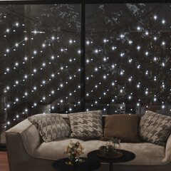 vidaXL Jouluvaloverkko kylmä valk. 4x4 m 544 LED-valoa ulos/sisälle hinta ja tiedot | Joulukoristeet | hobbyhall.fi