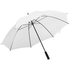 vidaXL Sateenvarjo valkoinen 130 cm hinta ja tiedot | Naisten sateenvarjot | hobbyhall.fi