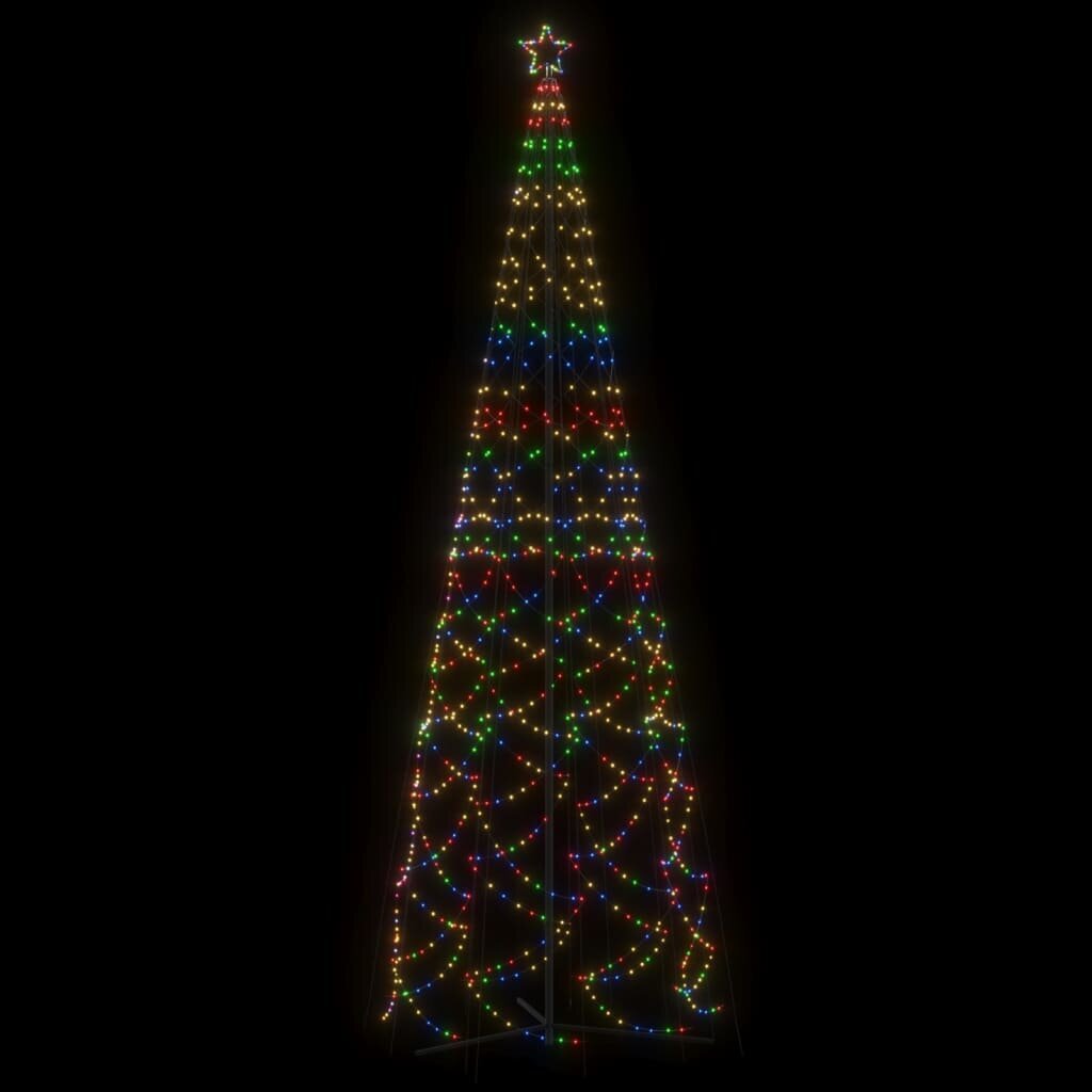 vidaXL Kartio joulukuusi 1400 värikästä LED-valoa 160x500 cm hinta ja tiedot | Joulukoristeet | hobbyhall.fi