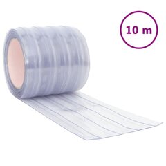 vidaXL Oviverho läpinäkyvä 200 mm x 1,6 mm 10 m PVC hinta ja tiedot | Oven saranat ja lisävarusteet | hobbyhall.fi