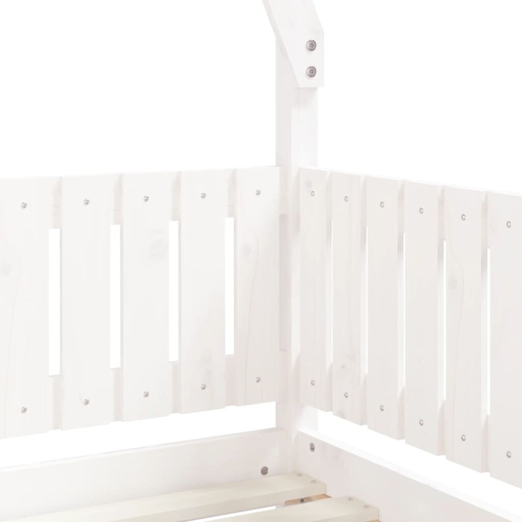 vidaXL Lasten sängynrunko valkoinen 70x140 cm täysi mänty hinta ja tiedot | Lastensängyt | hobbyhall.fi