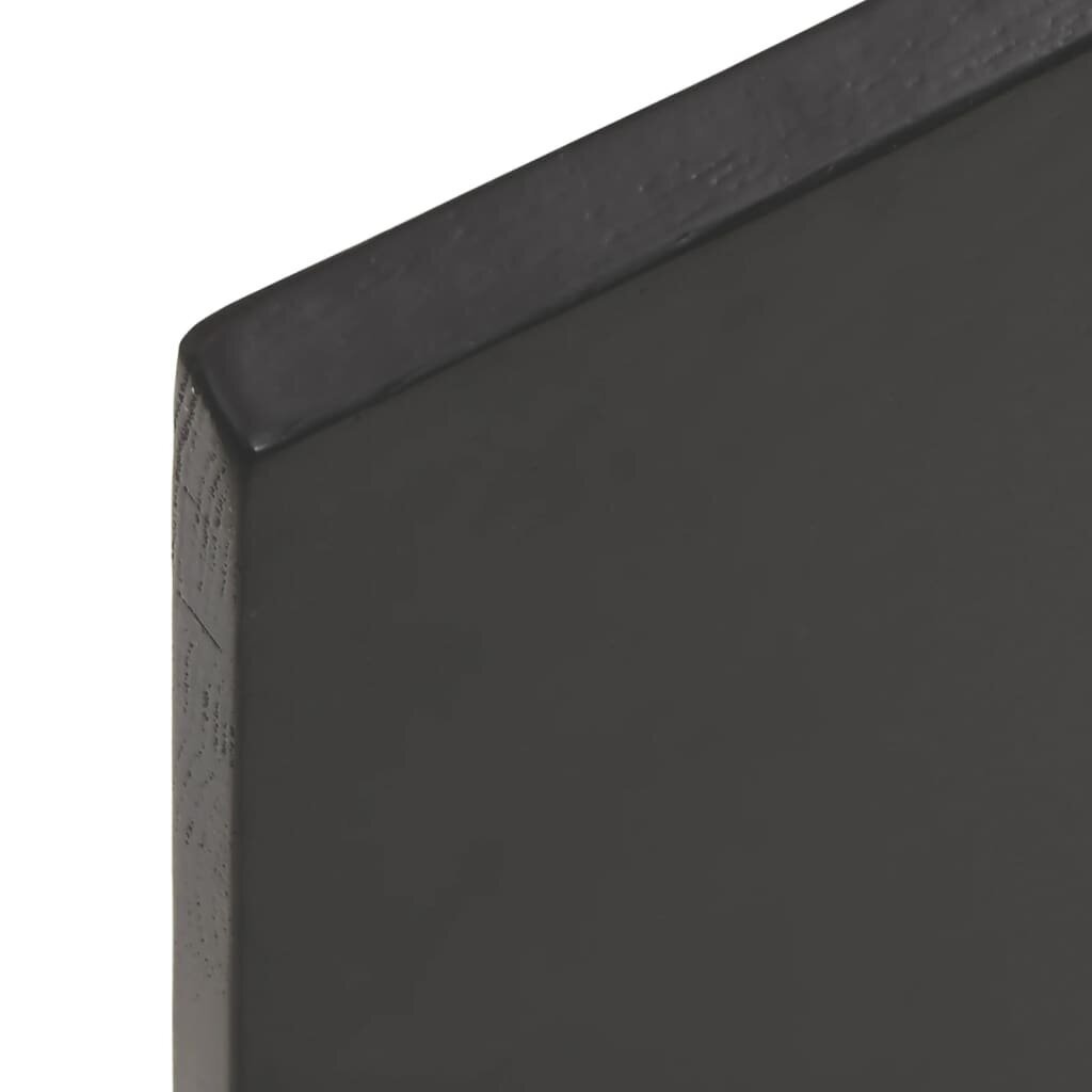 vidaXL Pöytälevy tummanharmaa 80x60x2 cm käsitelty täystammi hinta ja tiedot | Pöytälevyt | hobbyhall.fi