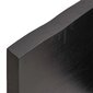 vidaXL Pöytälevy tummanharmaa 200x60x(2-4) cm käsitelty täystammi hinta ja tiedot | Pöytälevyt | hobbyhall.fi