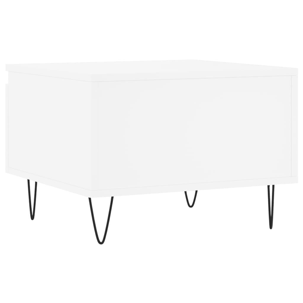vidaXL Sohvapöydät 2 kpl valkoinen 50x46x35 cm tekninen puu hinta ja tiedot | Sohvapöydät | hobbyhall.fi