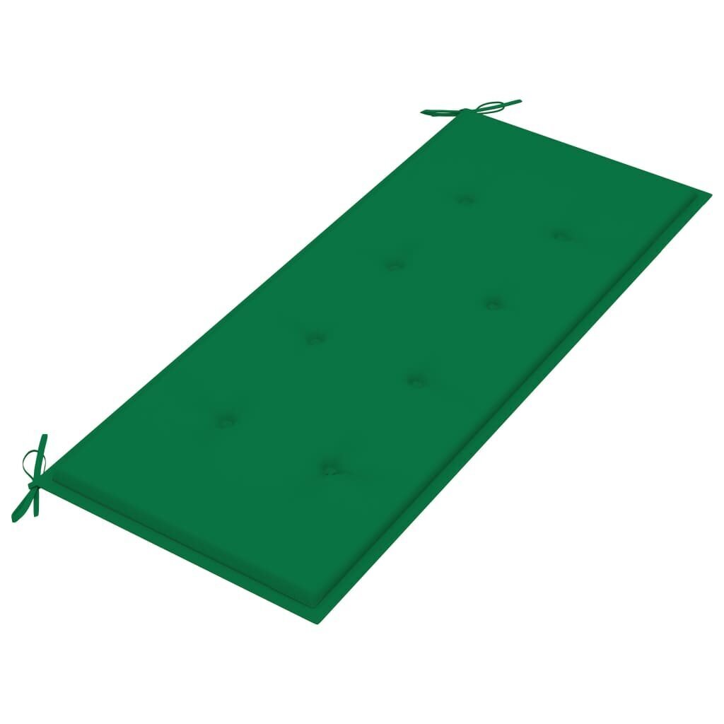 vidaXL Puutarhapenkki tyynyllä 120 cm bambu hinta ja tiedot | Puutarhapenkit | hobbyhall.fi