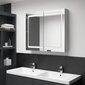 vidaXL LED kylpyhuoneen peilikaappi betoninharmaa 80x12x68 cm hinta ja tiedot | Kylpyhuonekaapit | hobbyhall.fi