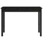 vidaXL Konsolipöytä musta 110x40x75 cm täysi mänty hinta ja tiedot | Sivupöydät | hobbyhall.fi