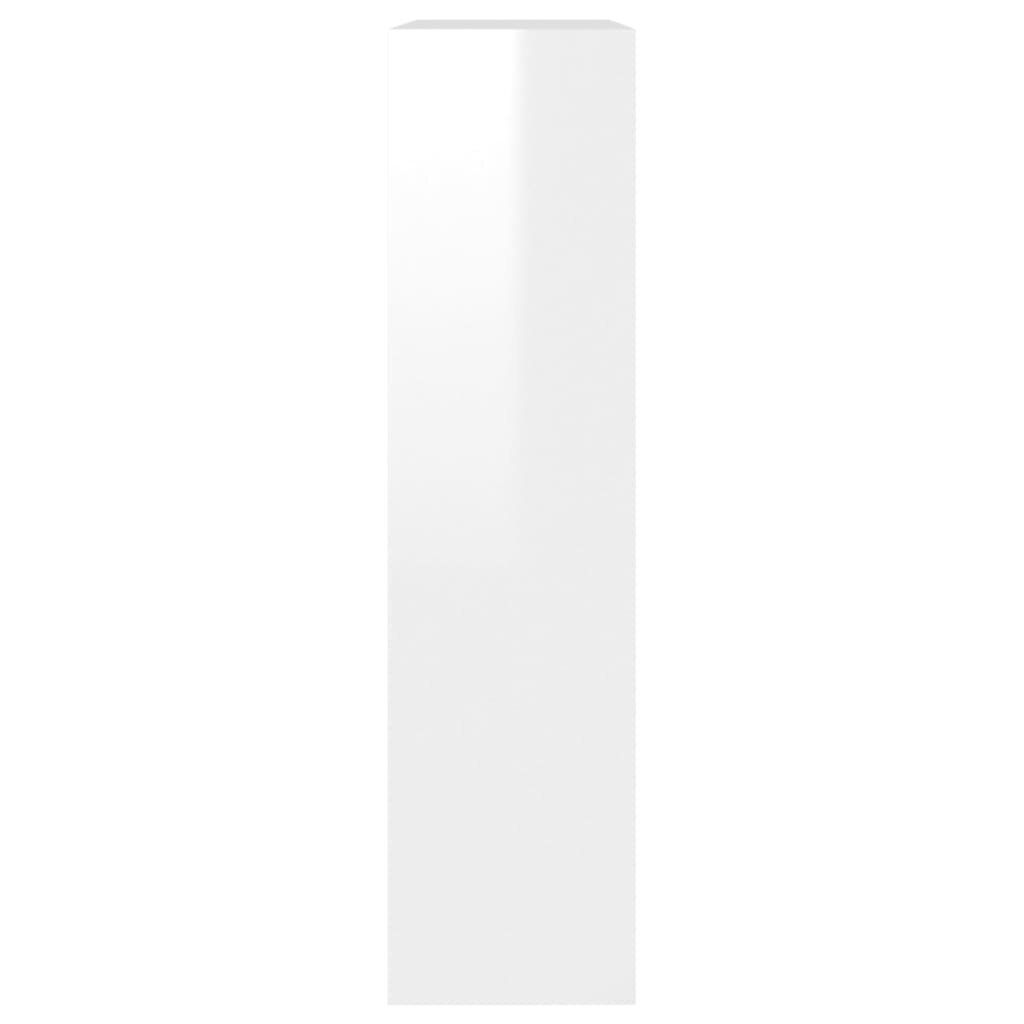 vidaXL Kenkäkaappi peilillä 2 tasoa korkeakiilto valkoinen 63x17x67 cm hinta ja tiedot | Kenkäkaapit ja -hyllyt | hobbyhall.fi