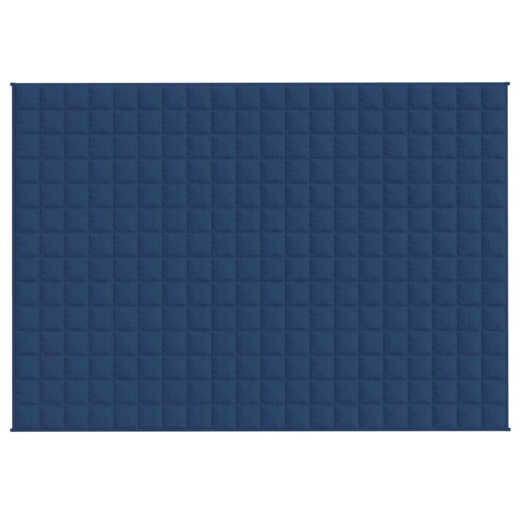 vidaXL Painopeitto sininen 138x200 cm 6 kg kangas hinta ja tiedot | Peitot | hobbyhall.fi