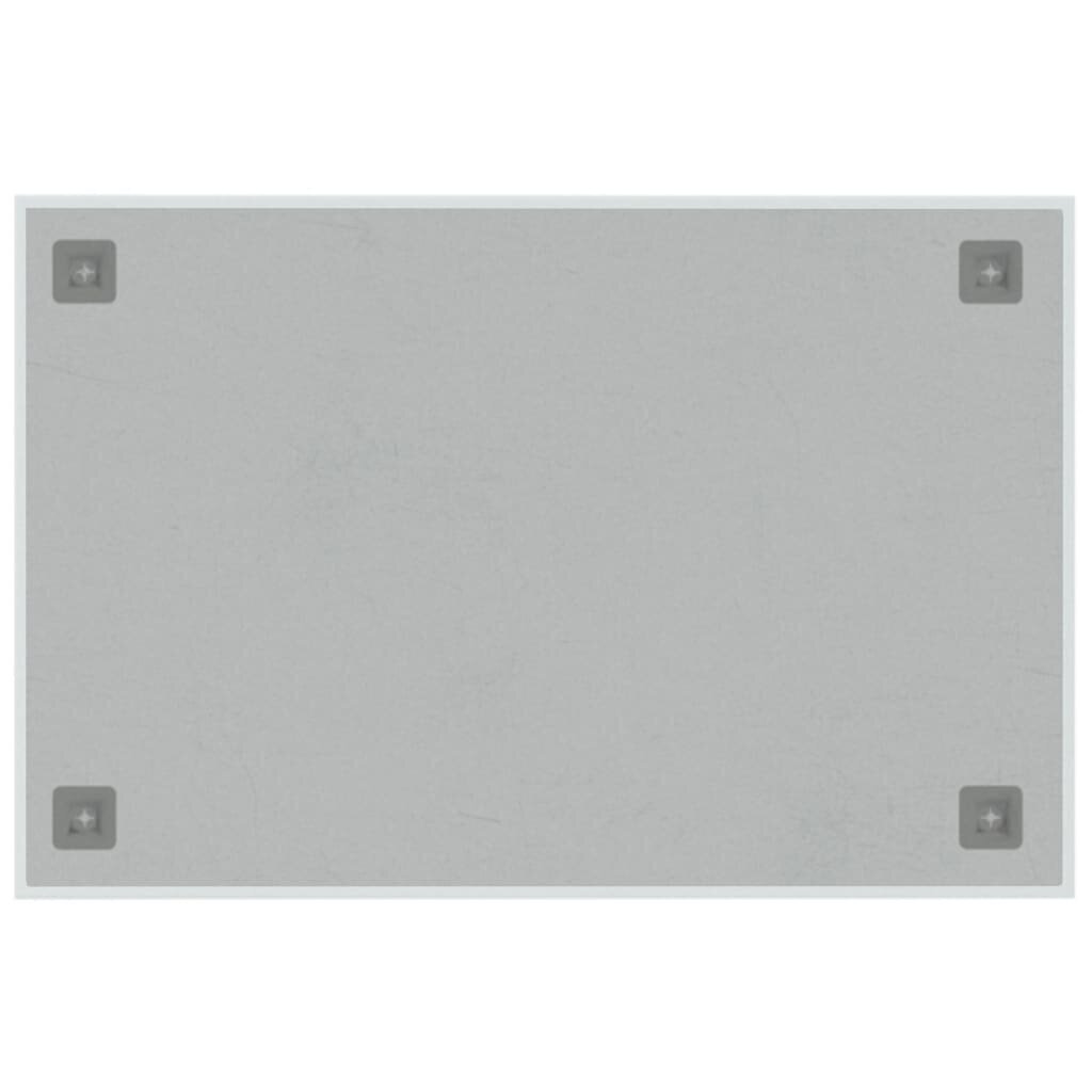 vidaXL Seinäkiinnitteinen magneettitaulu valkoinen 60x40 cm lasi hinta ja tiedot | Toimistotarvikkeet | hobbyhall.fi