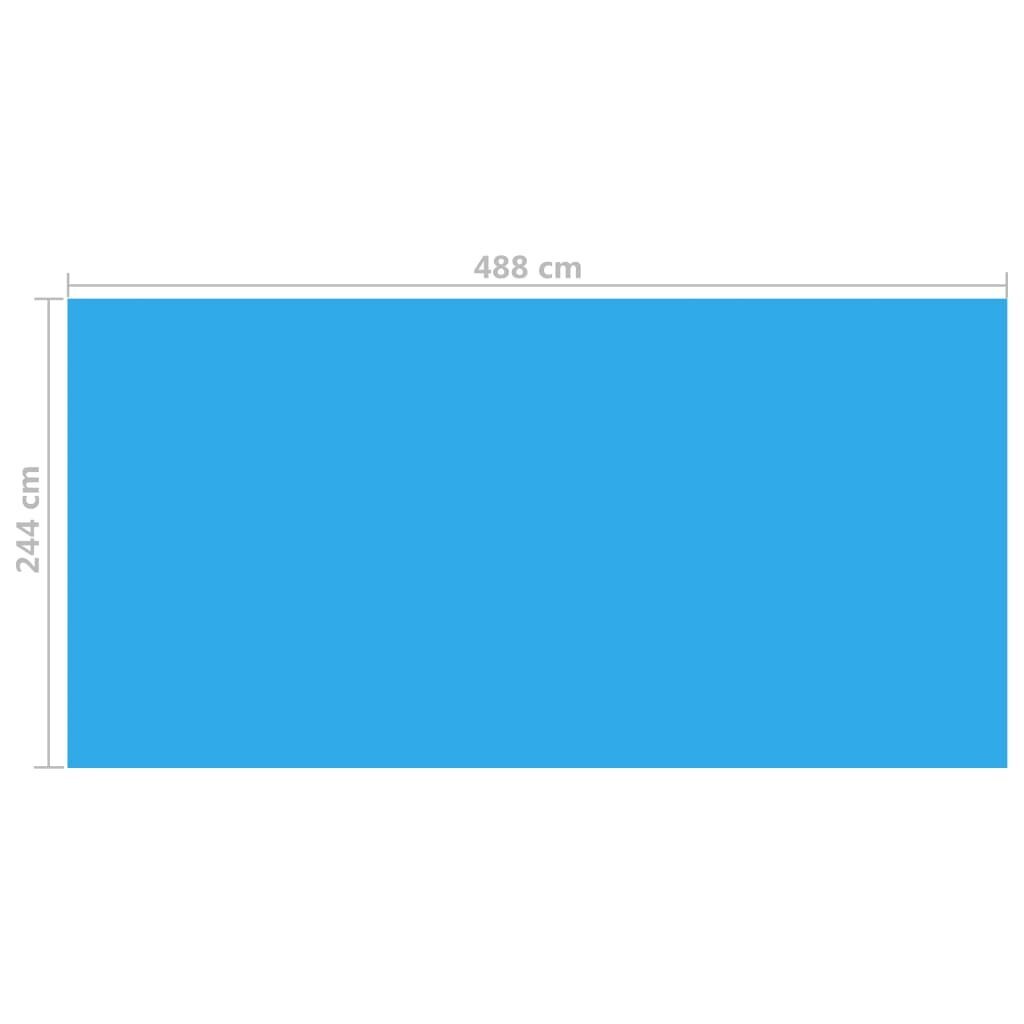 vidaXL Uima-altaan suoja sininen 488x244 cm PE hinta ja tiedot | Uima-allastarvikkeet | hobbyhall.fi
