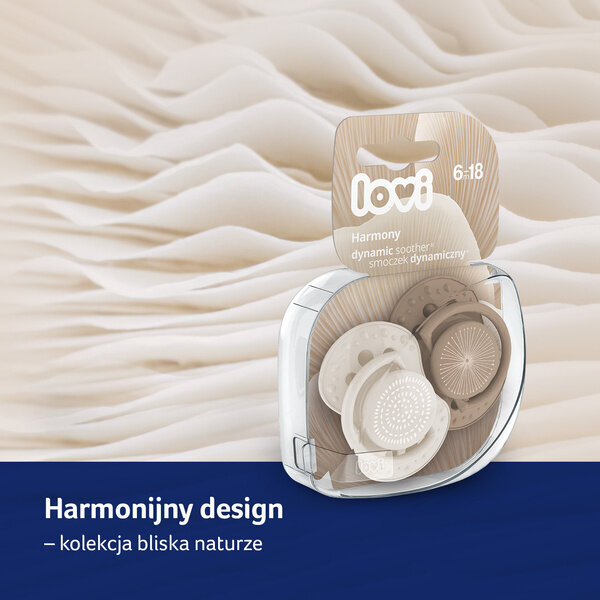 Lovi Harmony Girl silikoninen tutti, 6-18 kk, 2 kpl hinta ja tiedot | Tutit | hobbyhall.fi