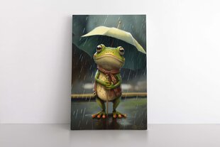 Suloinen sammakko sateenvarjon kanssa hinta ja tiedot | Taulut | hobbyhall.fi