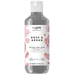 Natura ls Rose & Argan suihkugeeli, 500 ml hinta ja tiedot | Suihkusaippuat ja suihkugeelit | hobbyhall.fi