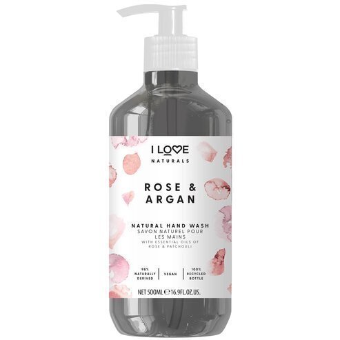 Natura ls Rose & Argan kosteuttava käsisaippua, 500 ml hinta ja tiedot | Suihkusaippuat ja suihkugeelit | hobbyhall.fi