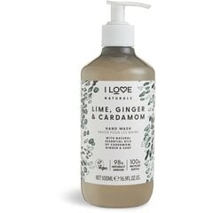 Kosteuttava nestemäinen käsisaippua Natura ls Lime, Ginger & Cardamon (Hand Wash) 500 ml hinta ja tiedot | Saippuat | hobbyhall.fi