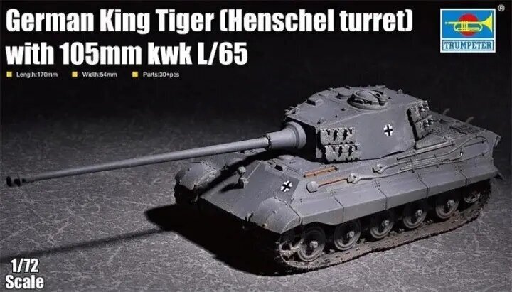 Trumpeter TRUMPETER King Tiger w / 105mm kWh pienoismalli hinta ja tiedot | Koottavat pienoismallit | hobbyhall.fi