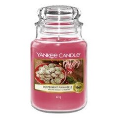 Yankee Candle Classic Peppermint Pinwheels tuoksukynttilä, 623 g hinta ja tiedot | Kynttilät ja kynttilänjalat | hobbyhall.fi