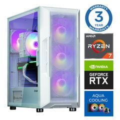 Intop Aqua Ryzen 7 7700X 32GB DDR5 500SSD M.2 NVME RTX4060Ti 8GB no-OS hinta ja tiedot | Pöytätietokoneet | hobbyhall.fi