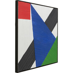 Taulu, Art, Triangles Sininen 100x100cm hinta ja tiedot | Taulut | hobbyhall.fi