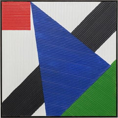 Taulu, Art, Triangles Sininen 100x100cm hinta ja tiedot | Taulut | hobbyhall.fi