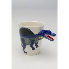 Muki Funny Animal Dino Blue 11cm hinta ja tiedot | Lasit, mukit ja kannut | hobbyhall.fi