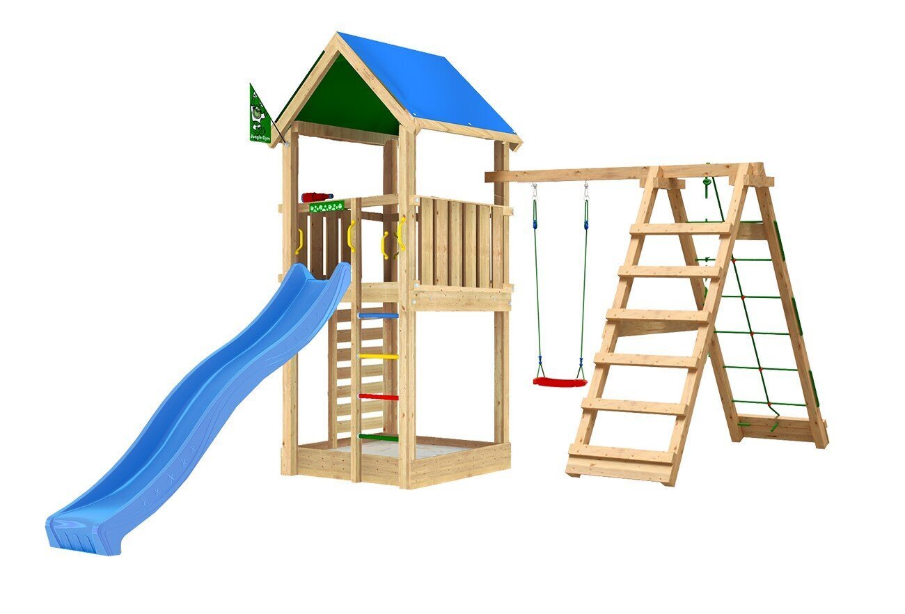 Lasten leikkipaikka Jungle Gym Lodge 1-Climb hinta ja tiedot | Lasten leikkimökit ja -teltat | hobbyhall.fi