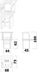 Betoninen ulkogrilli Variant Mini hinta ja tiedot | Grillit | hobbyhall.fi