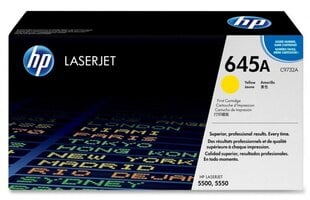 Värikasetti tulostimeen HP 645A (C9732A), keltainen hinta ja tiedot | Laserkasetit | hobbyhall.fi