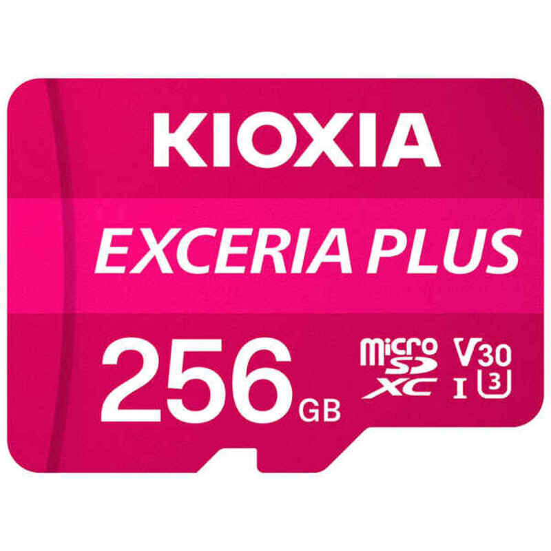 Micro SD -muistikortti sovittimella Kioxia Exceria Plus UHS-I U3 Class No. 10 / luokka 10 vaaleanpunainen hinta ja tiedot | Kameran muistikortit | hobbyhall.fi