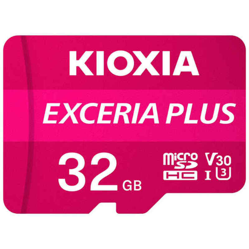 Micro SD -muistikortti sovittimella Kioxia Exceria Plus UHS-I U3 Class No. 10 / luokka 10 vaaleanpunainen hinta ja tiedot | Kameran muistikortit | hobbyhall.fi