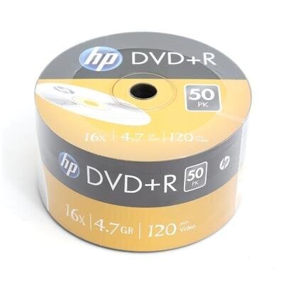 DVD-R-levyt HP, 4,7GB 16X SP*50 hinta ja tiedot | Vinyylilevyt, CD-levyt, DVD-levyt | hobbyhall.fi