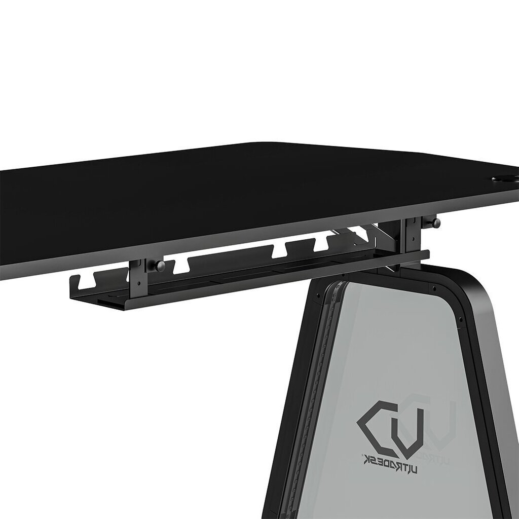 Ultradesk pelipöydän vahvistin, 136x70,5 cm, 75 cm, rgb-valaistus, juoma- ja kuuloketelineet hinta ja tiedot | Tietokonepöydät ja työpöydät | hobbyhall.fi